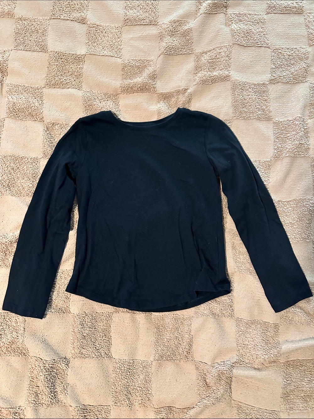 wonder nation Black Long-Sleeve Crew Tee
